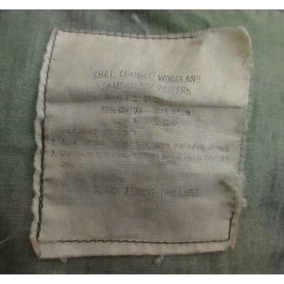 Small Vintage US Army Camouflage Field Shirt/Jacket Size M US NAVY Stencil - Picture 4 of 5